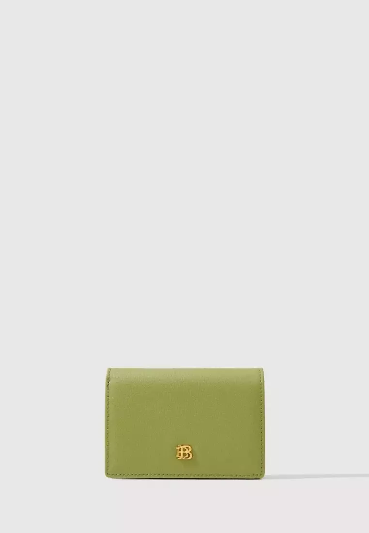 Lydia Monogram 2 Fold Short Wallet Aloe Gel