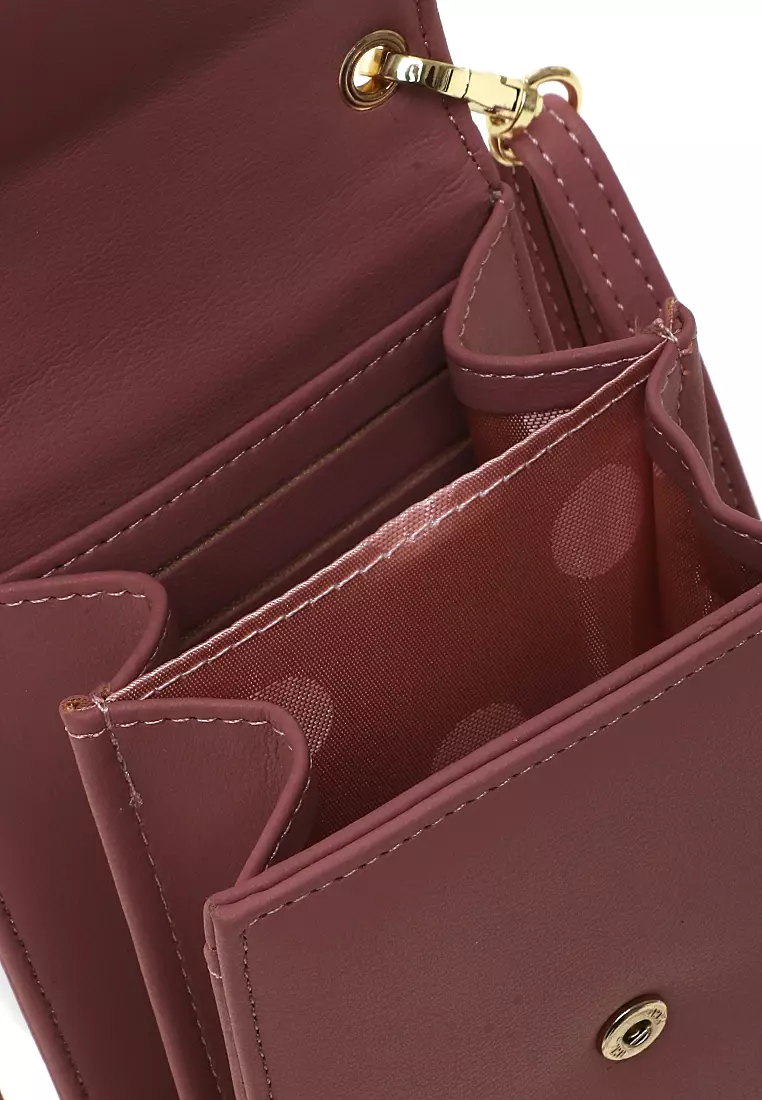 Sling Bag Tas Selempang Mini Wanita Dompet Multifungsi Many Slot Material Kulit Leather ORIGINAL