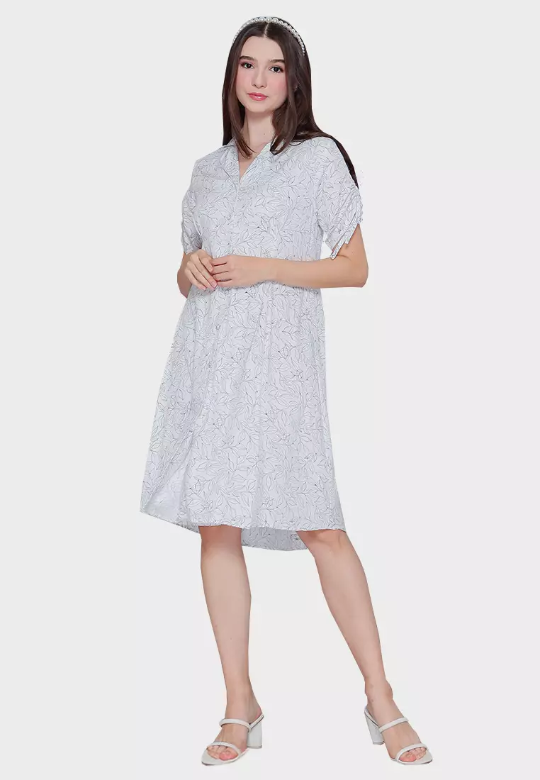 Urban Exchange Rachael White-Green Dress