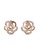 Her Jewellery gold Rose Earrings (Rose Gold)  - Made with premium grade crystals from Austria 9DB1FAC47BBCF0GS_2