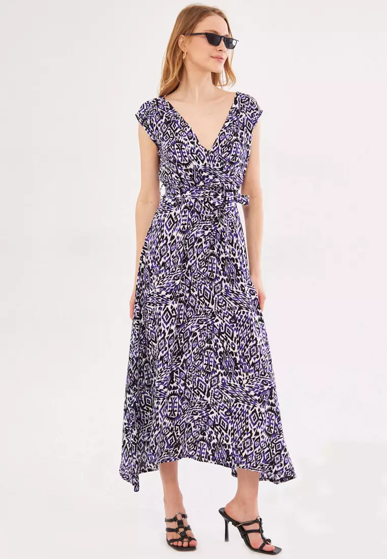 Waist Tie Wrap Dress