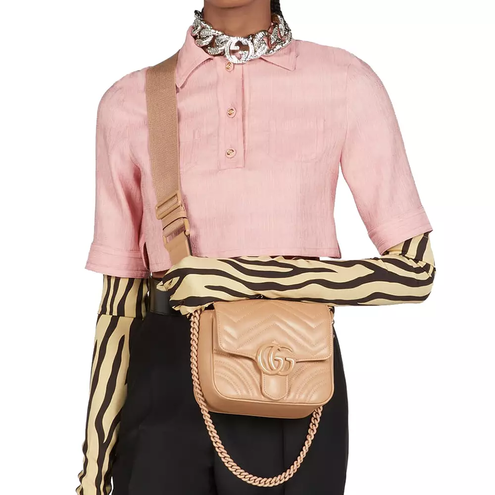 Gucci marmont small shop rose