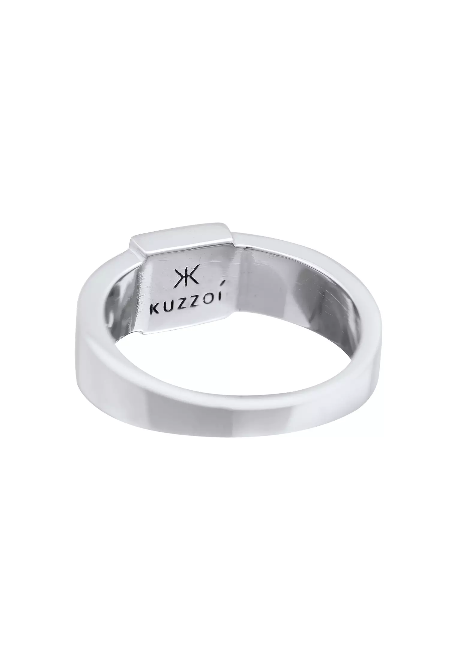 Men's Black Onyx Prong Signet Ring
