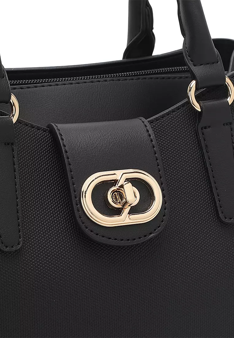 Women's Top Handle Bag / Sling Bag / Crossbody Bag (Tas Selempang / Tas Tangan) - Hitam