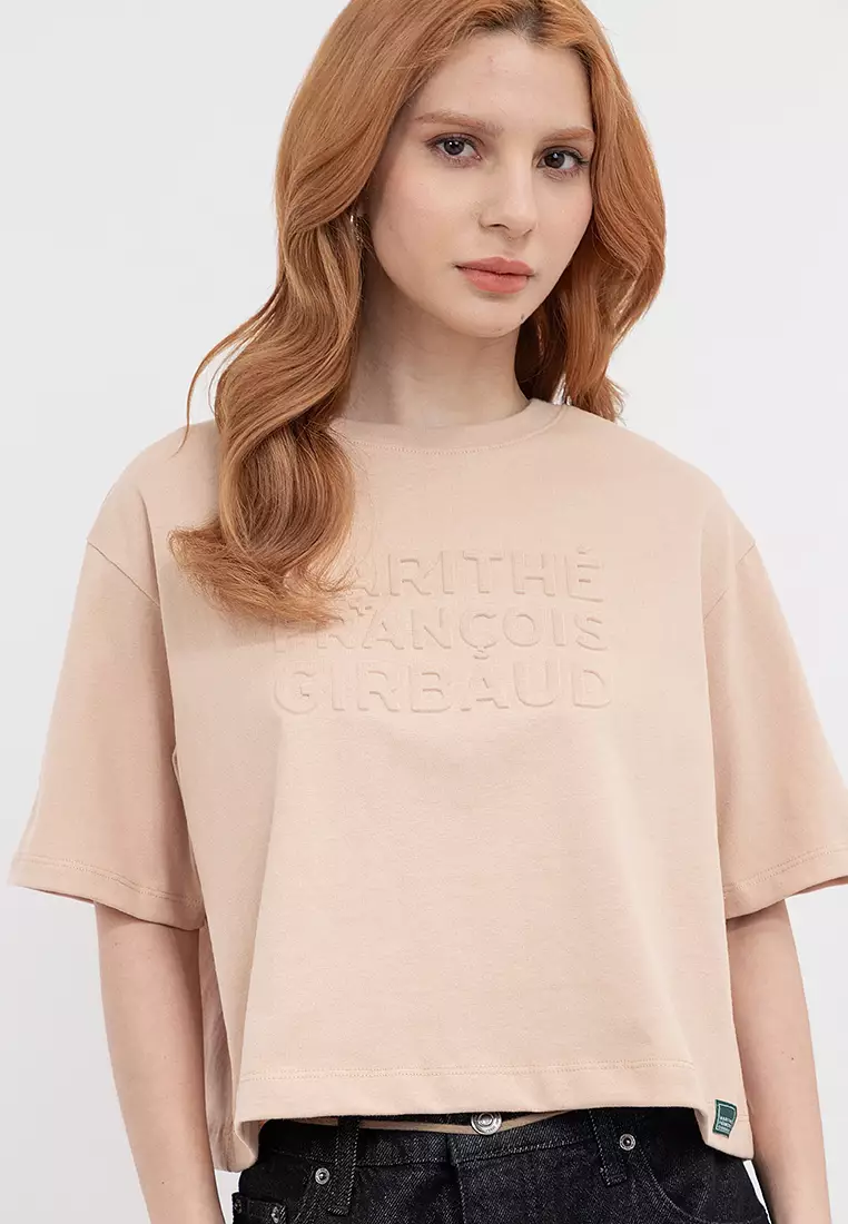 Ladies Organic Emboss Boxy Tee