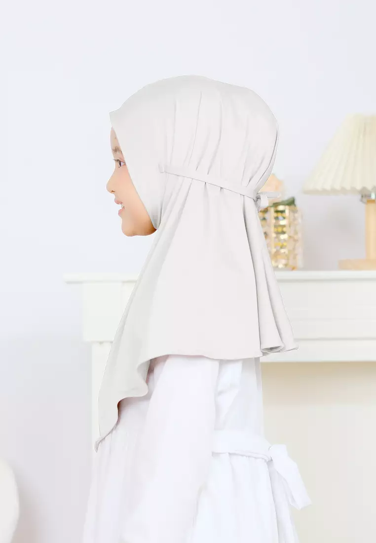 Cotton Bee - Alisha Hijab Instan Anak | Bergo Kerudung Tali Anak - S