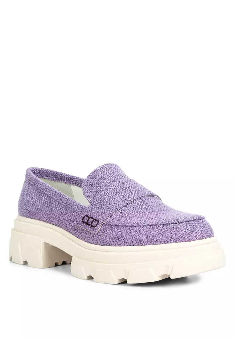 Chunky heel loafers outlet