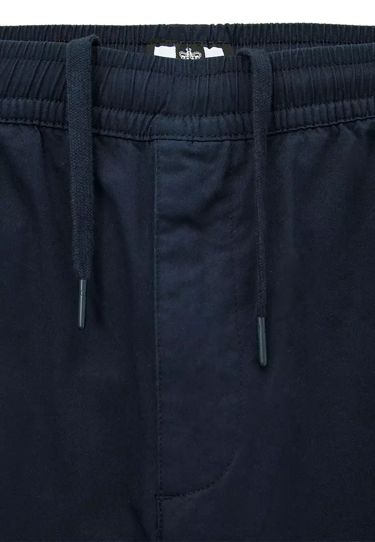 MENS NAVY BAHRIL EASY COTTON PANT