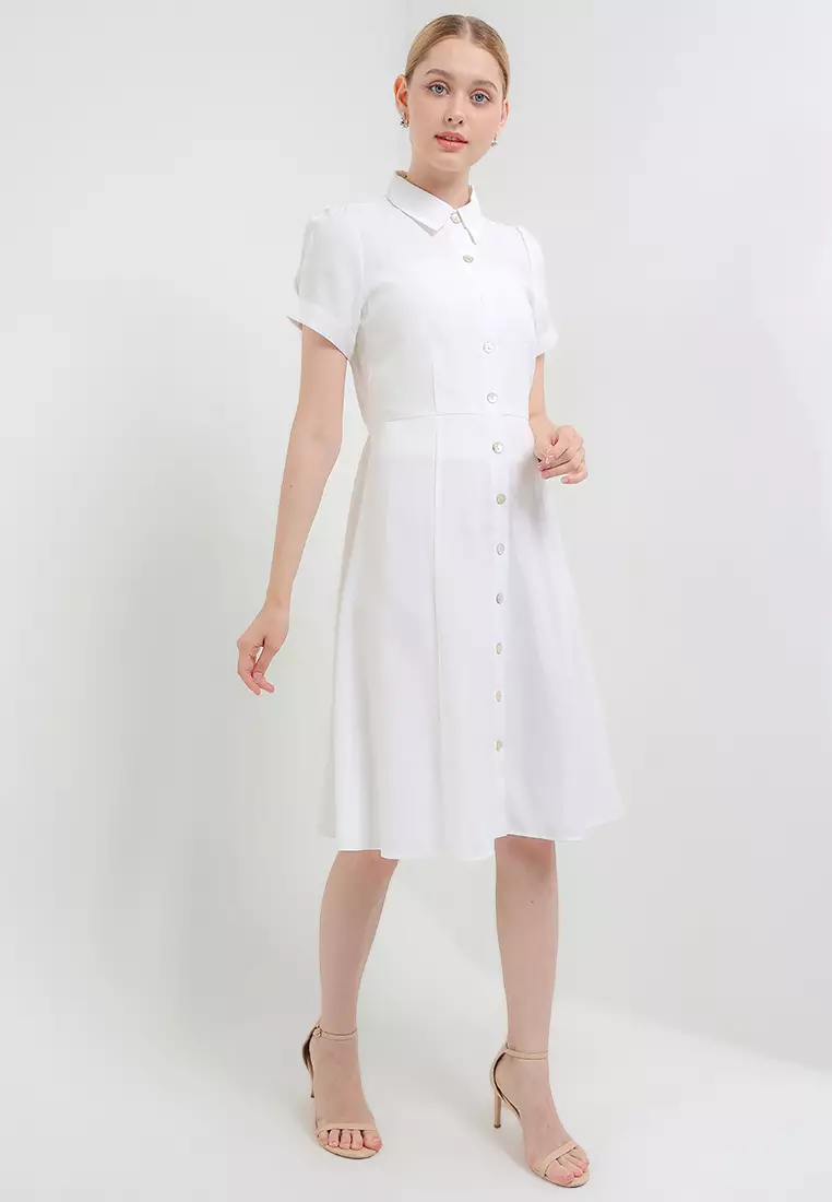 Dress Linen Twill Bw - Kayla Dresses