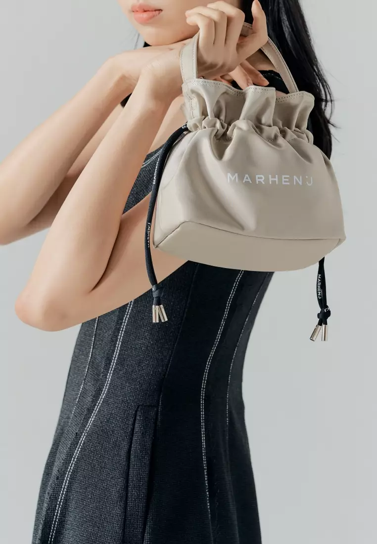 CHARRON + KONY SET Nylon Crossbody Bag Beige