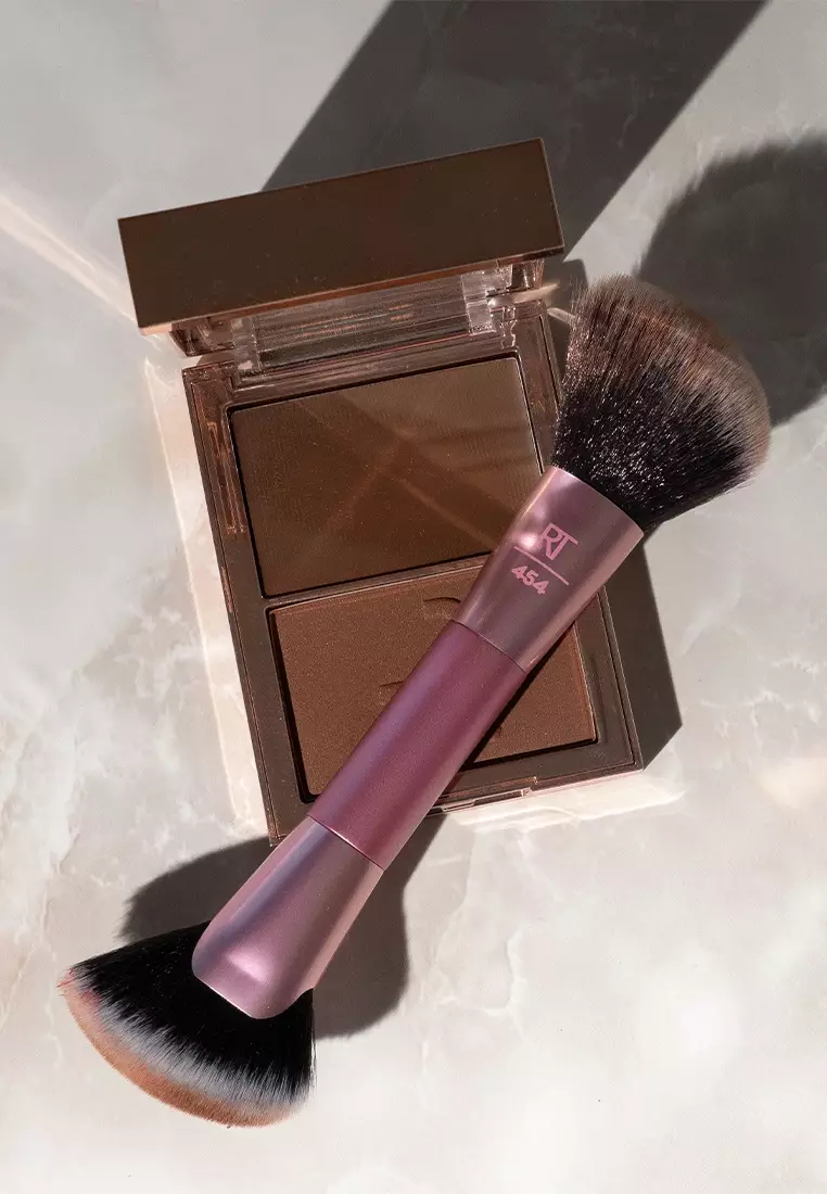 Real Techniques Angled Fan Dual-Sided Finishing Makeup Brush