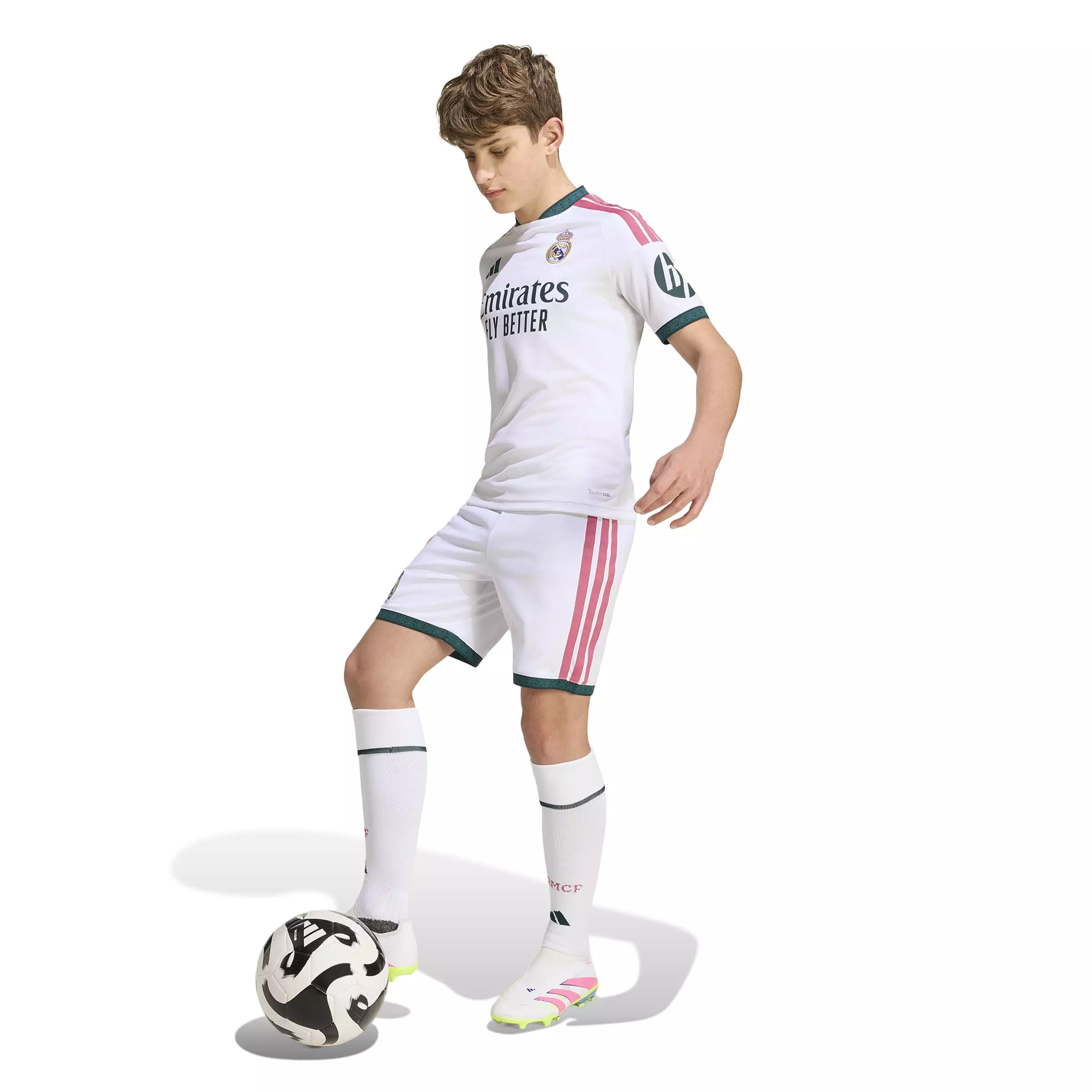 ADIDAS Real Madrid 26/27 Home Kids Shorts KC3949 - Celana Pendek Anak (Putih)