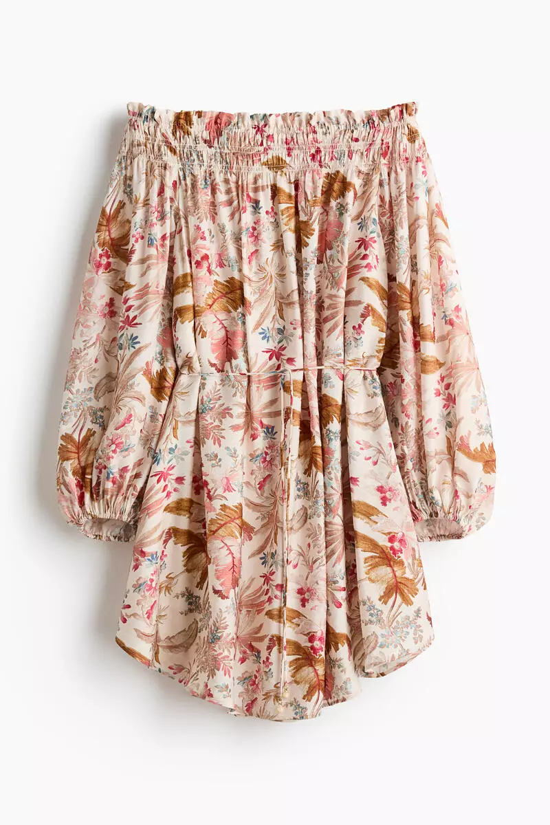 Oversized off-the-shoulder dress