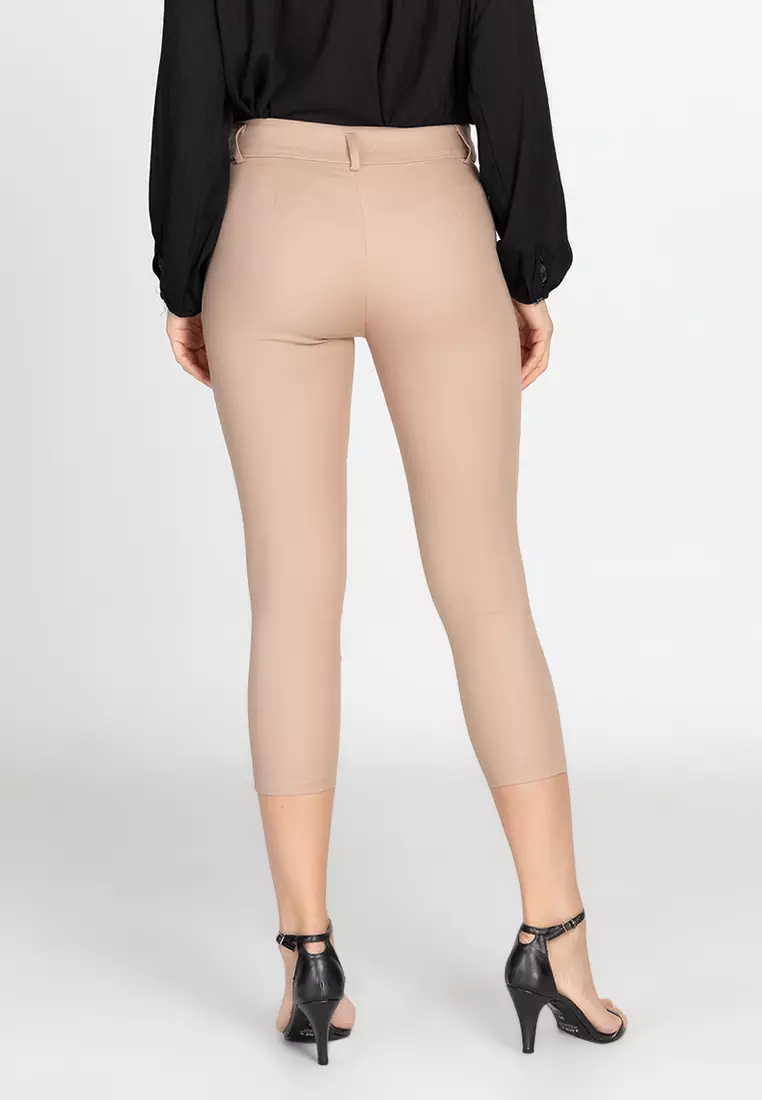 Mayumi Slim Fit Cropped Slacks