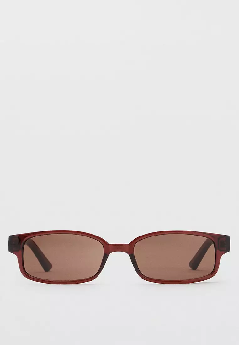 Rectangular-Frame Sunglasses