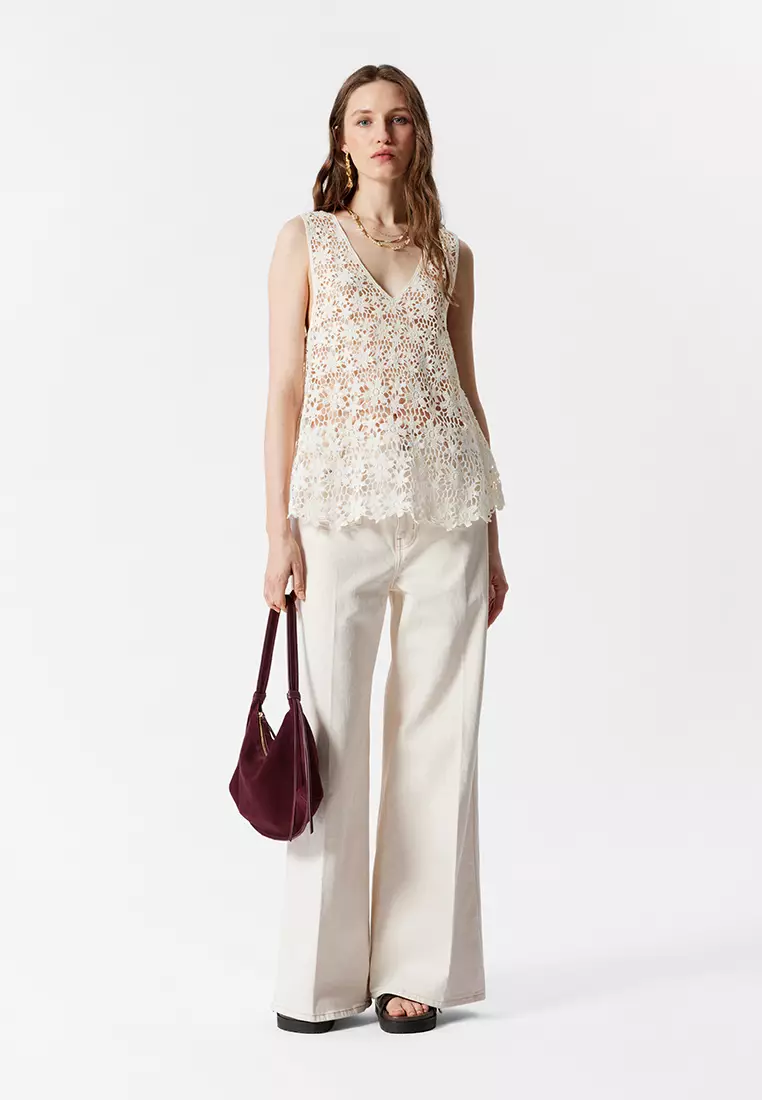 Sleeveless Crochet Top