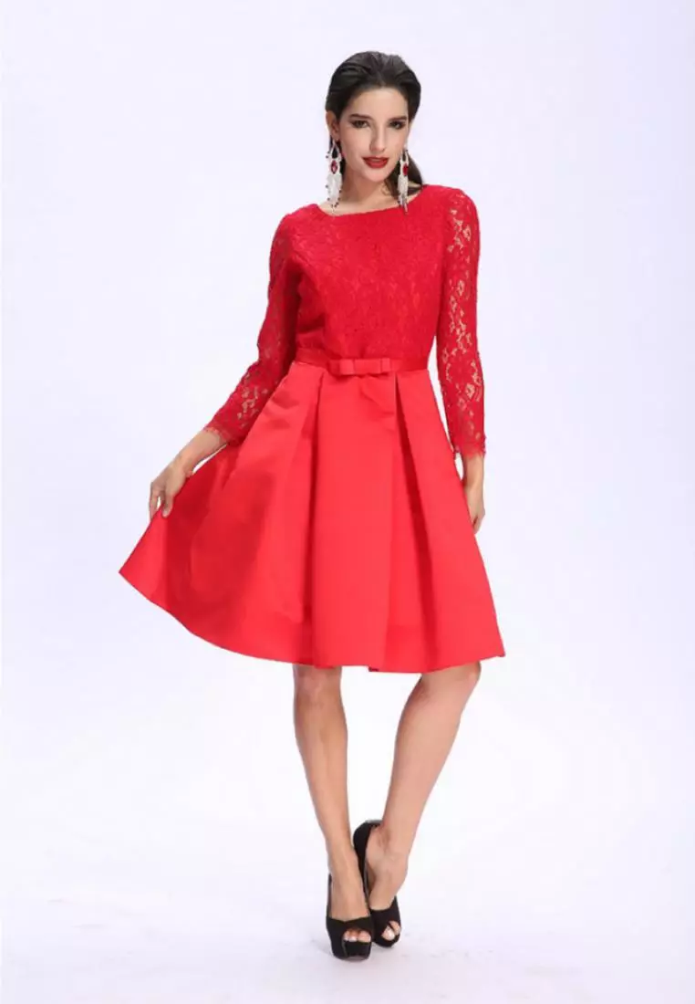 ANNE F Elegant Lace Long Sleeves Dress 2023 Buy ANNE F Online ZALORA Hong Kong