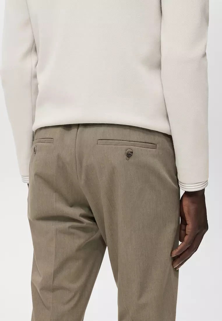 Bologna Slim-Fit Comfort-Stretch Trousers