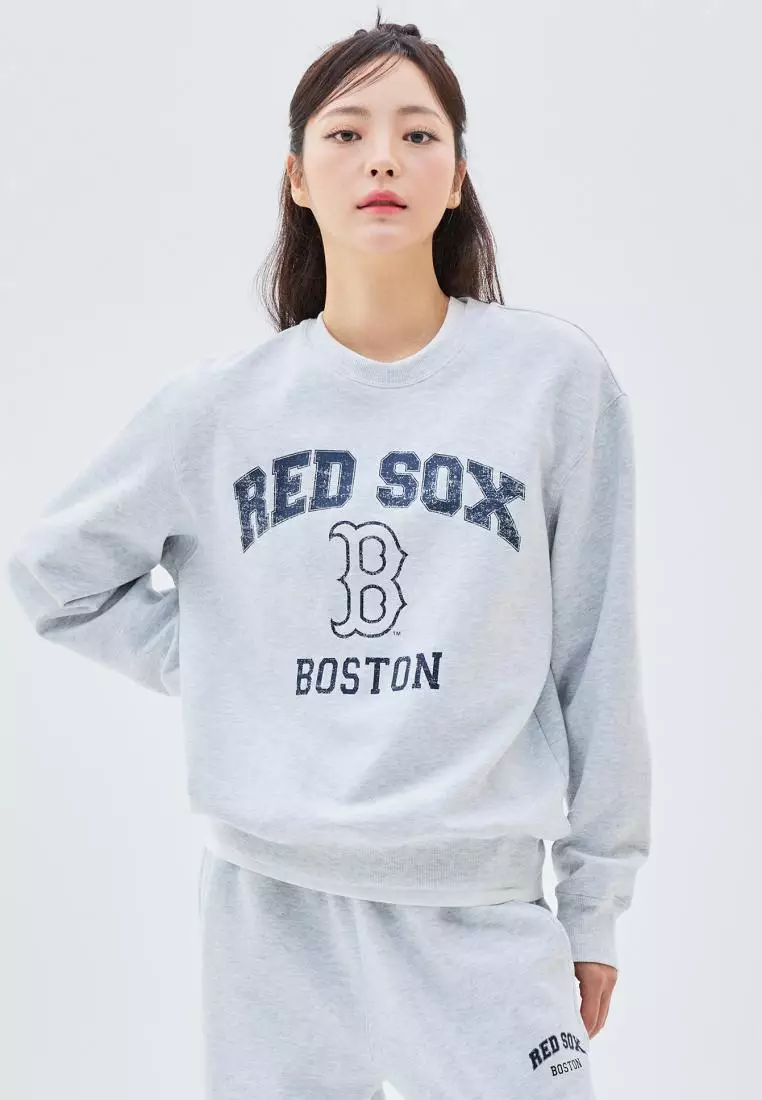 MLB VARSITY BRUSHED OVERFIT SWEATSHIRTS BOSTON RED SOX 2025