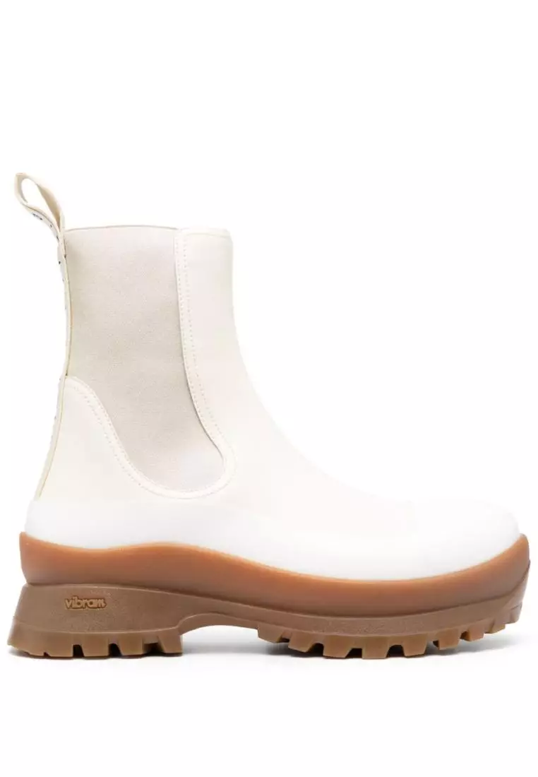 Stella mccartney white ankle boots hotsell