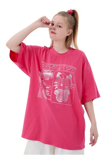 Twenty Eight Shoes pink Trend Cartoon Printed Short T-shirt HH1024 23F1AAACF4F79EGS_1