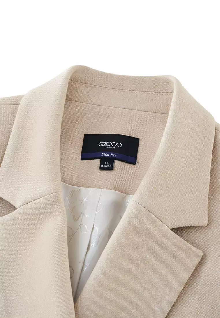 長袖修身西裝外套