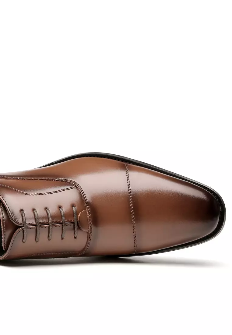 Leather Cap Toe Business Shoes KB888-1