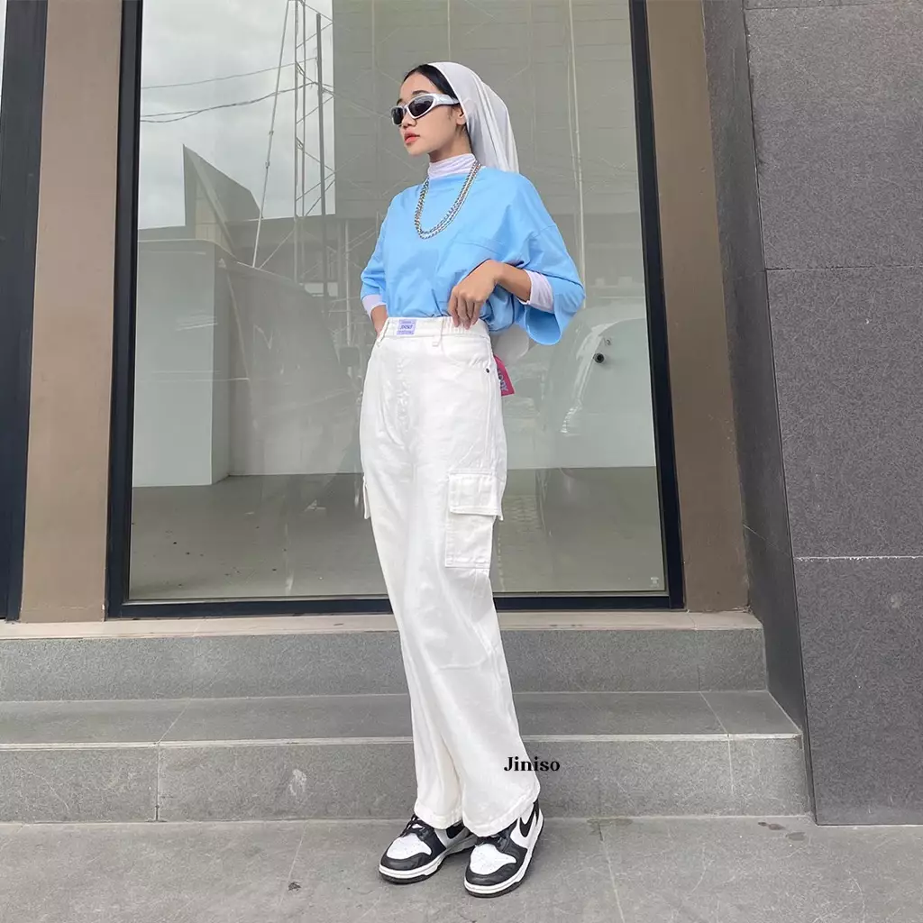 Highwaist Relax Cargo Jeans 152 DEAR DADDY