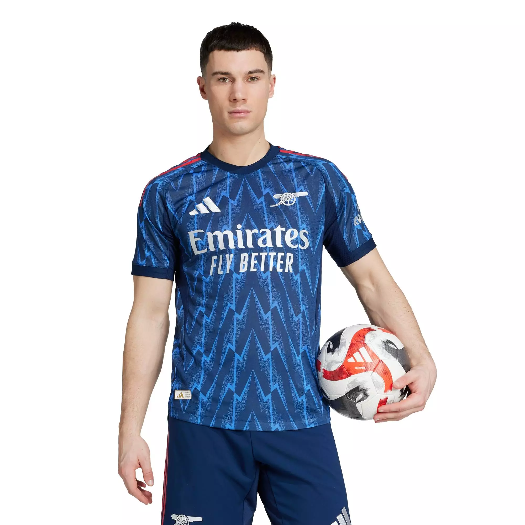 Football Arsenal 25/26 Away Authentic Jersey Men Blue JI9510