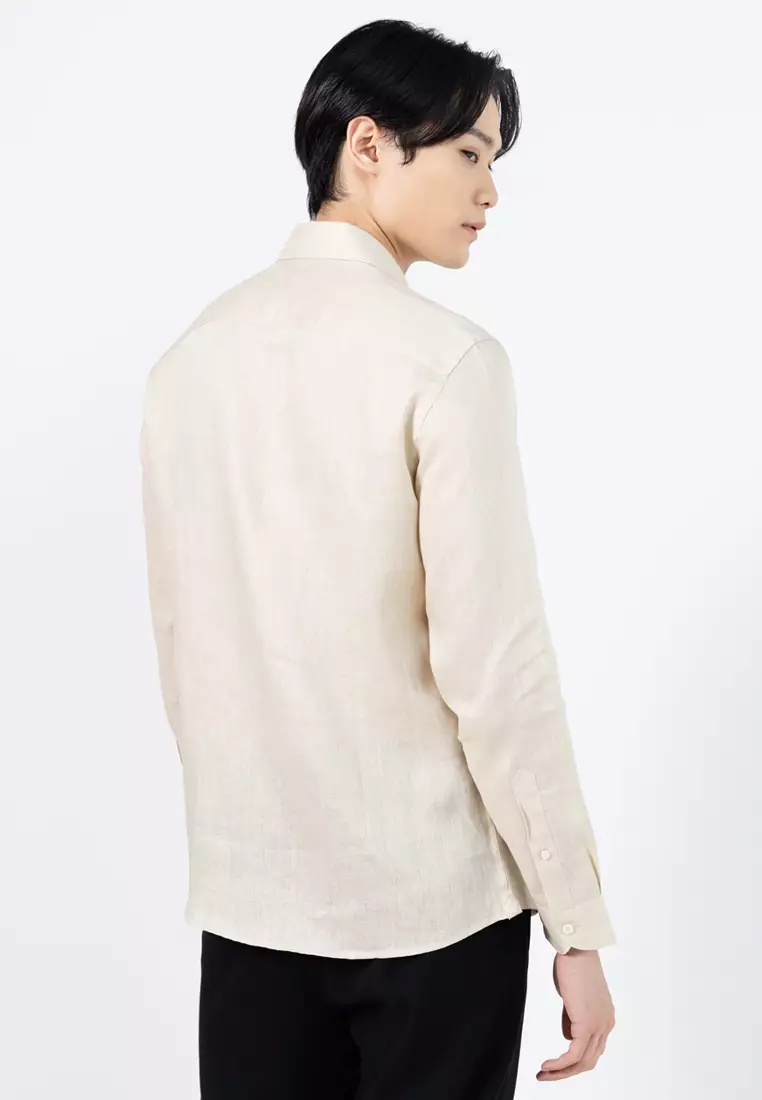 Regular-Fit 100% Linen Shirt