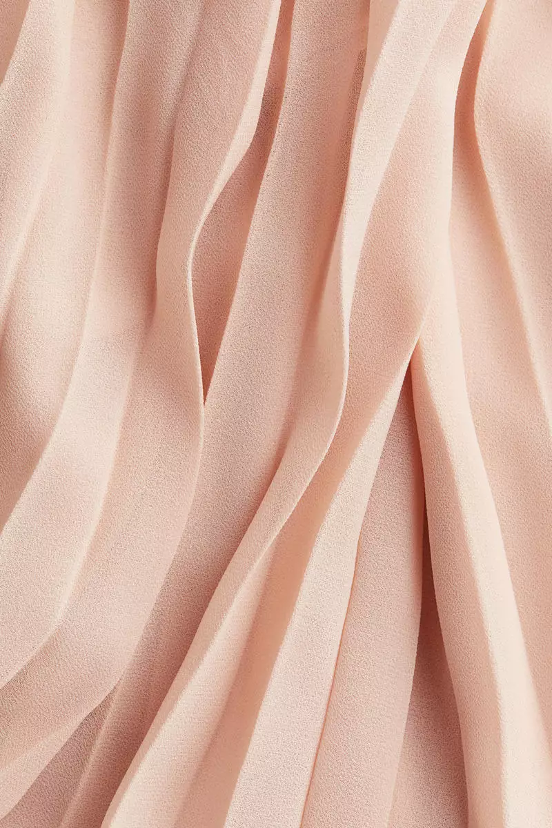 Pleated chiffon dress