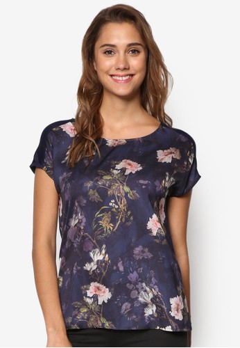 印花拼接短袖TEE、 服飾、 T-shirtESPRIT印花拼接短袖TEE最新折價