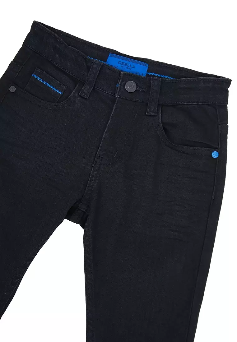 [NEW] Osella Street Collection Long Denim Pants in Black 228O300343 | Celana Jeans Panjang Anak Laki-Laki