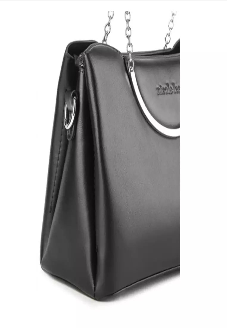 Nicole Lee Tas Wanita Hand Bag Selempang Bahu Tas Kerja Casual Branded Ori 3721508001BLA