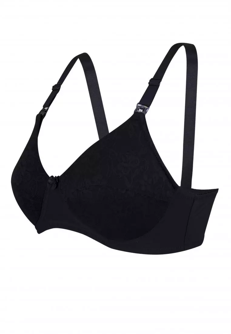 Classic Beauty Non-Wired Nursing Bra with Lace