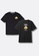 GIORDANO black [Print-To-Order]Giordano x The Singaporean Dream Hawker War Collection T-shirt: Club The Add Extra Rice(Black) 56C41AA635C7A4GS_3