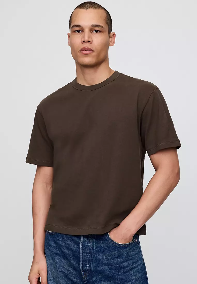 Buy GAP Heavyweight Cropped T-Shirt 2025 Online ZALORA