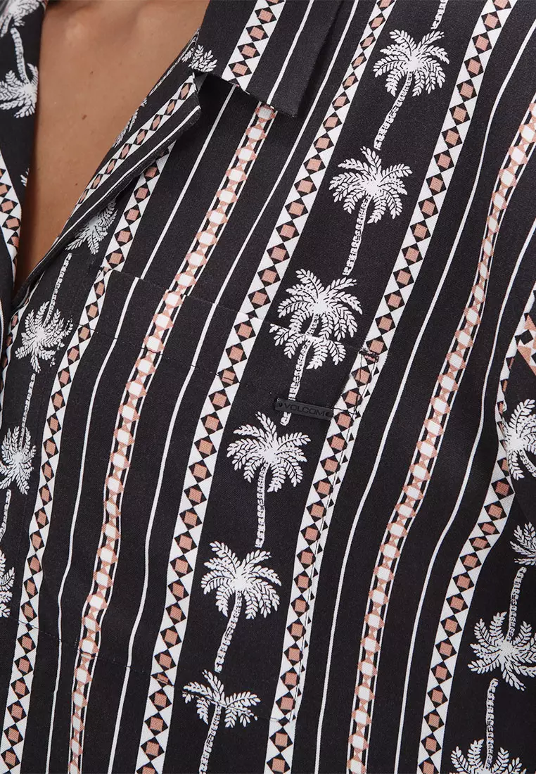 GSH SUN STUNNER SHORT SLEEVE SHIRT BLACK COMBO