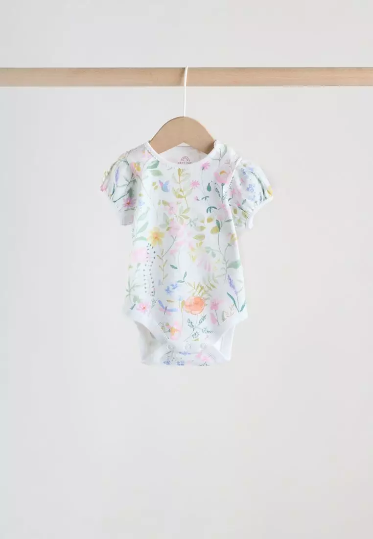 Short Sleeve Baby Bodysuits 5 Pack