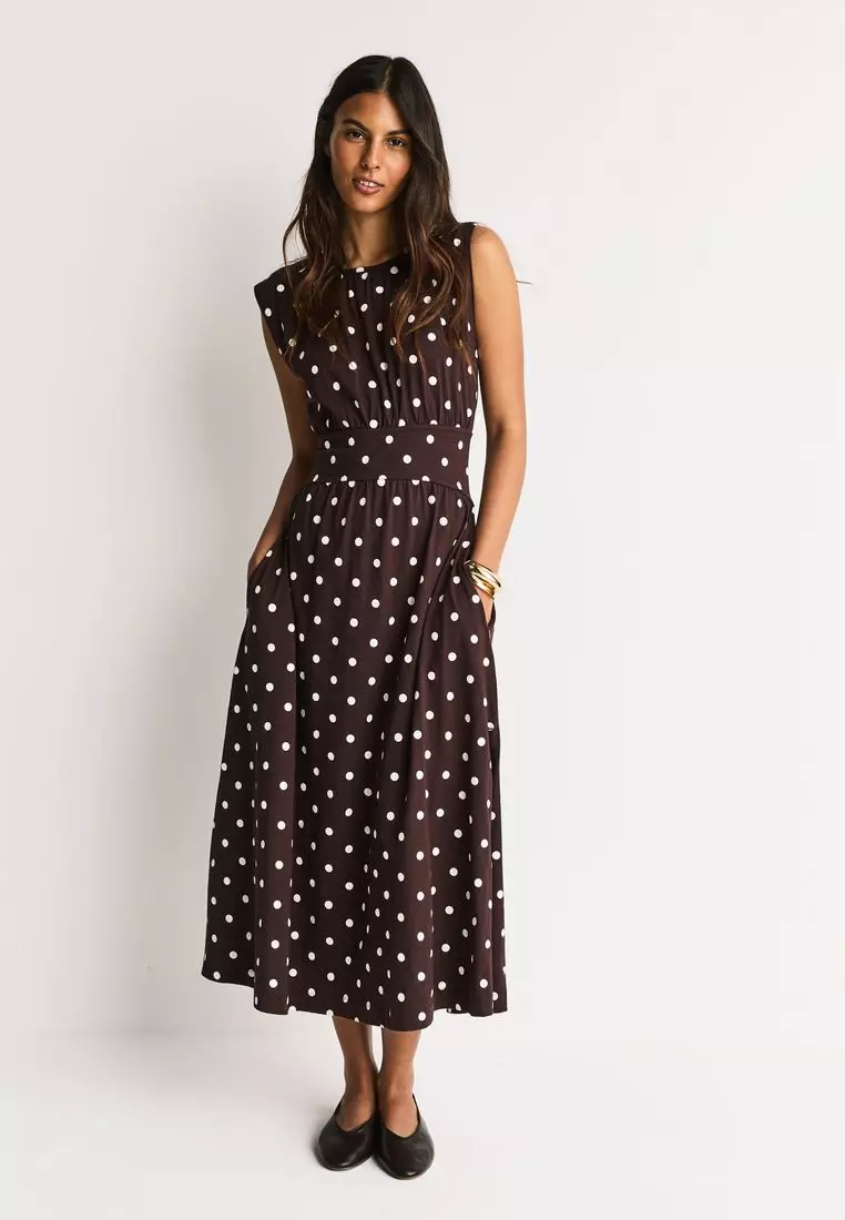 Polka Dot Midi Dress