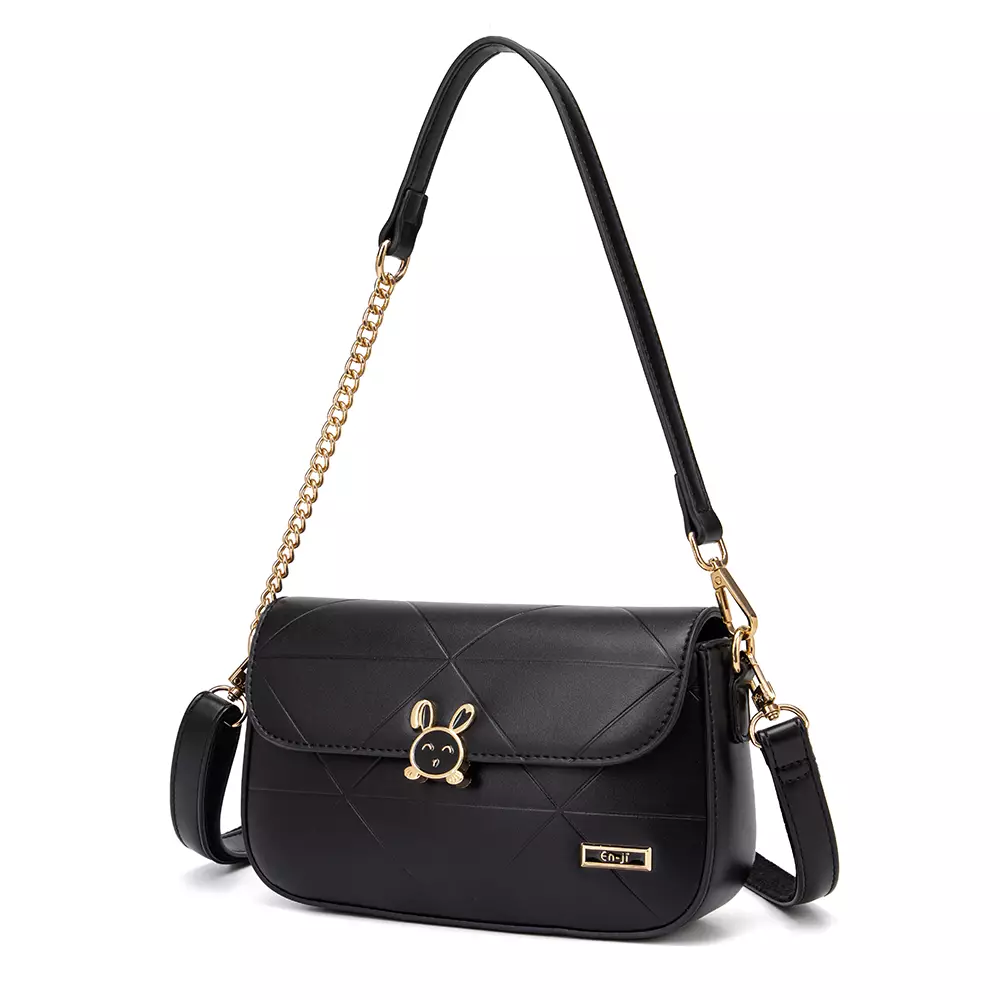 En-ji Musubi Slingbag Wanita Warna Black