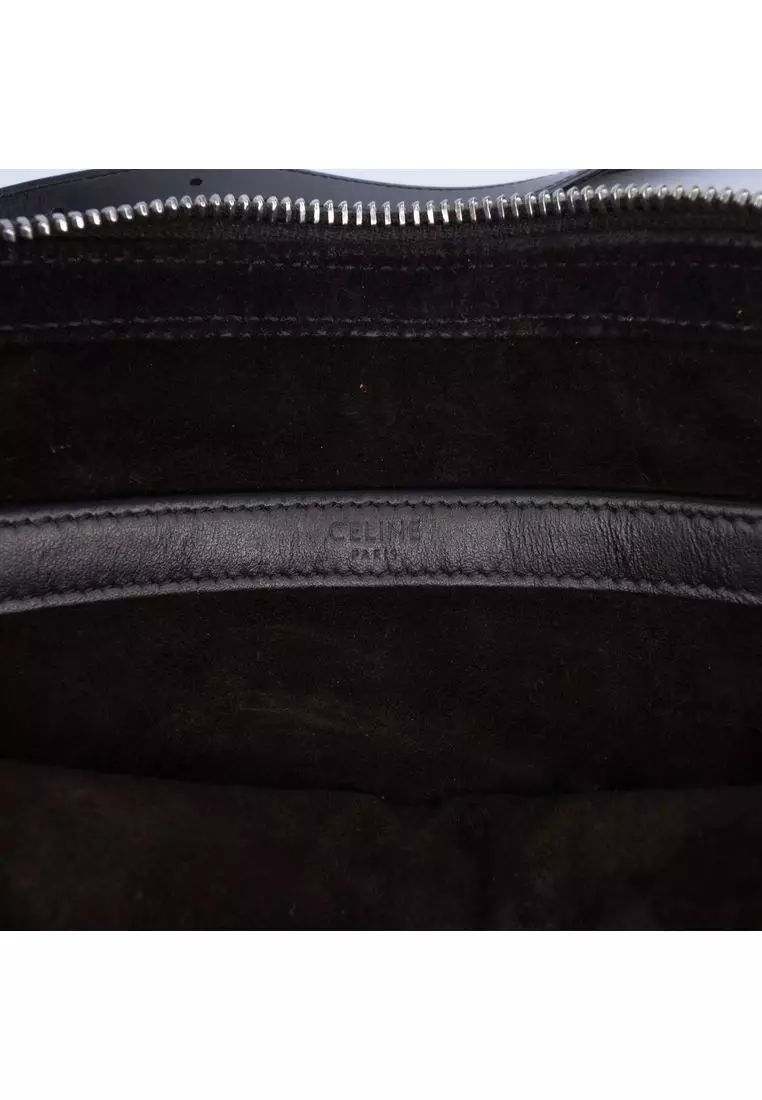 Pre-Loved Celine Smooth Calfskin Logo Messenger Bag