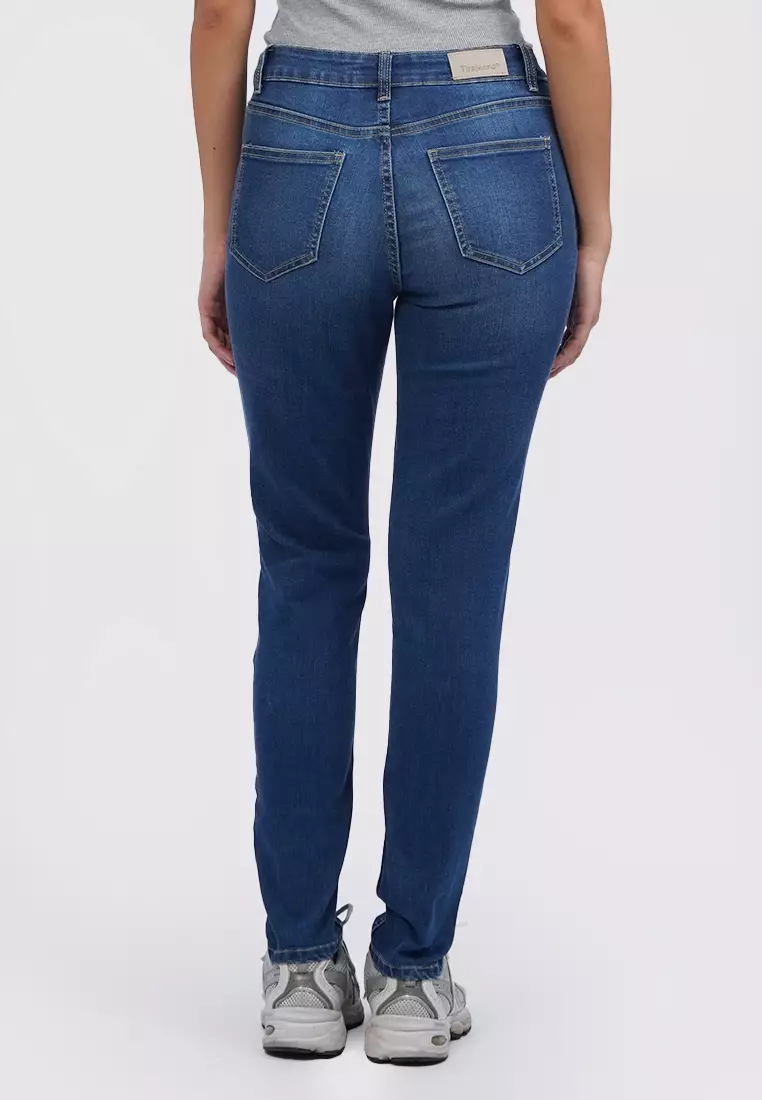 Tirajeans 7-Lldnkey124B002 Skinny Denim Pants Med Blue
