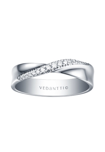 Vedantti white Vedantti 18K Mobius Slim Diamond Ring in White Gold BB181AC19AD328GS_1