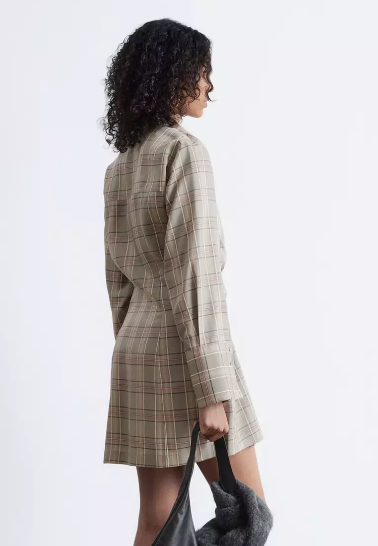 Wrap Shirt Mini Dress