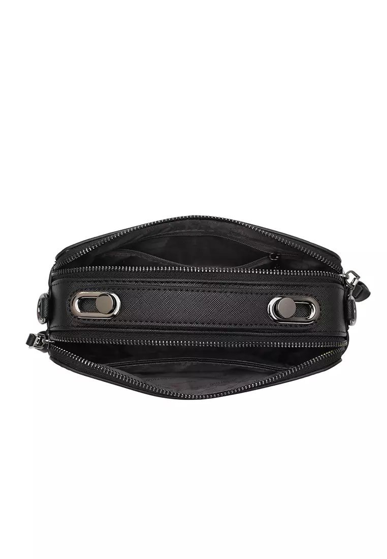 Women's Top Handle Bag / Sling Bag / Crossbody Bag (手拿袋 / 斜孭袋) - 黑色