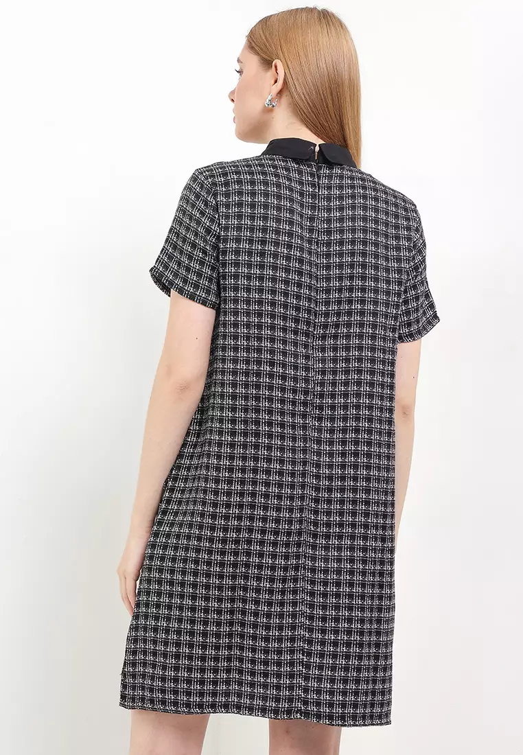 955 Twidy Sdr Mini Tweed Dress