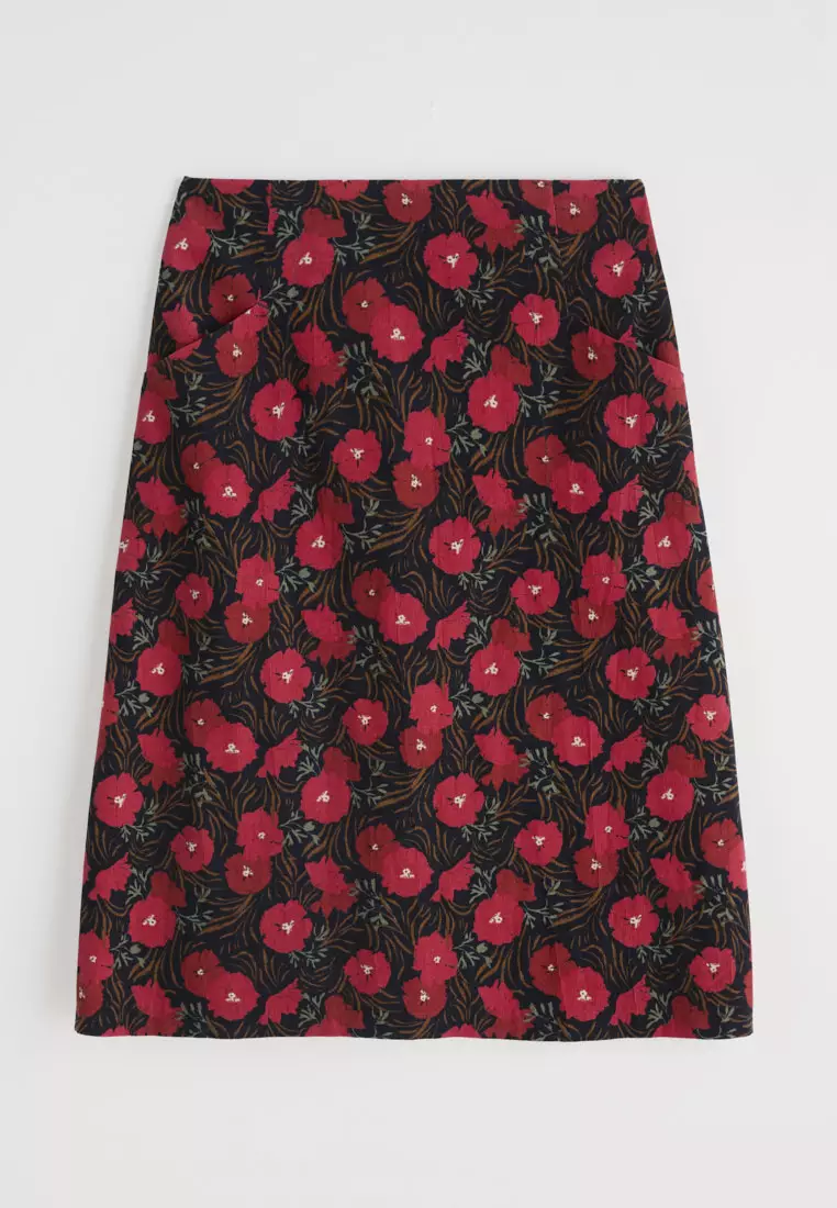 Seasalt Cornwall Navy Forest View Skirt