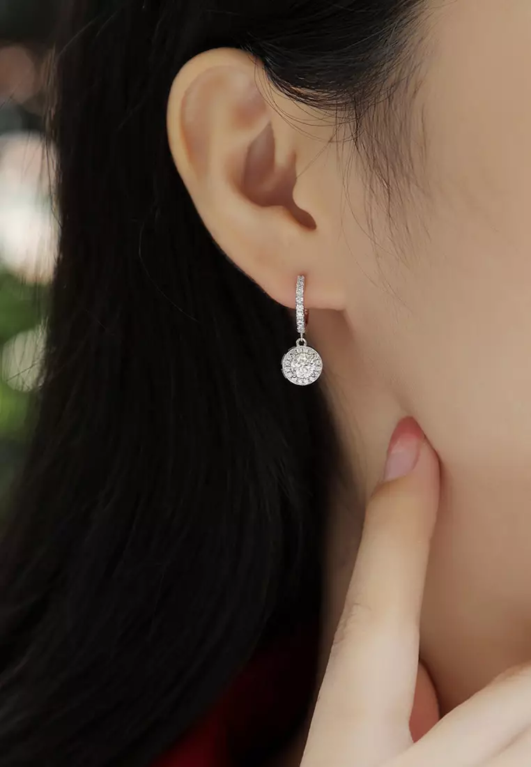 Anting Anting Wanita Berlian Sertifikat GRA Fashion Korea Tusuk Giwang