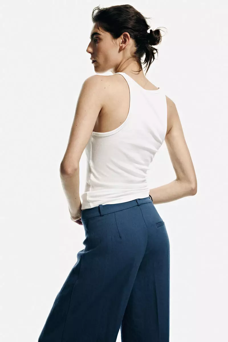 Wide tailored trousers